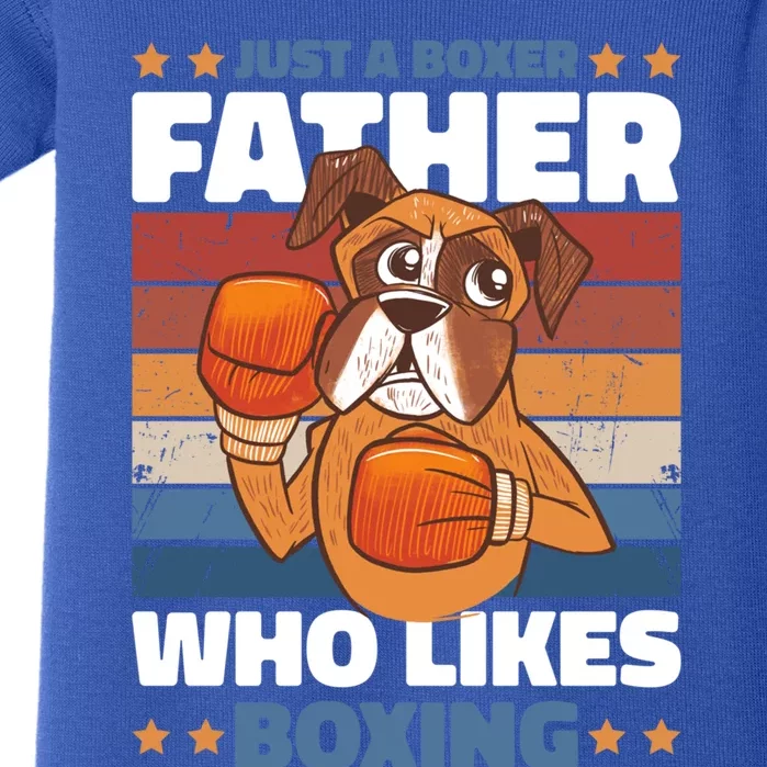 Just A Boxer Father Who Love Boxing For Fathersday Gift Baby Bodysuit