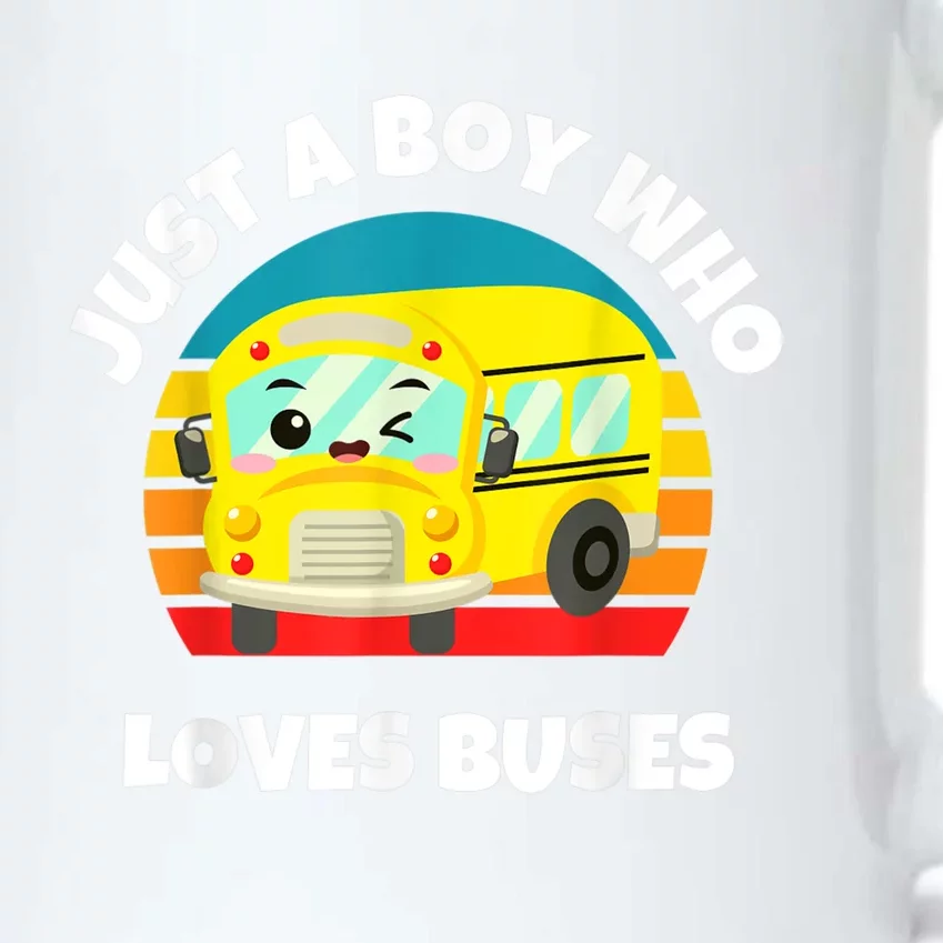 Just A Boy Who Loves Buses Birthday Yellow School Bus Lover Black Color Changing Mug