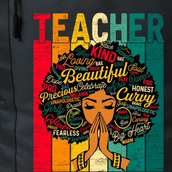 Juneteenth Afro Black History Month African American Teacher Gift Daily Commute Backpack