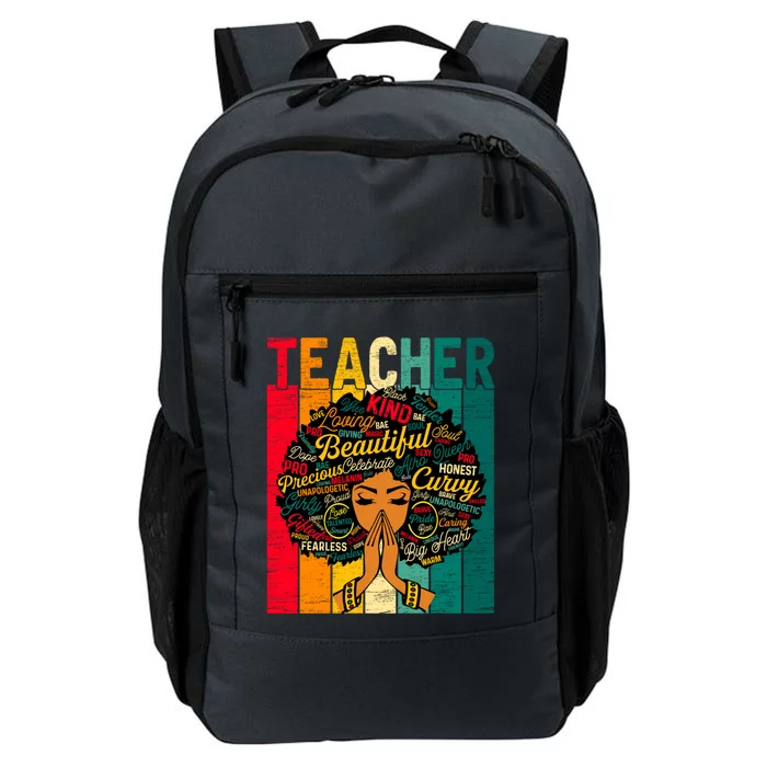 Juneteenth Afro Black History Month African American Teacher Gift Daily Commute Backpack