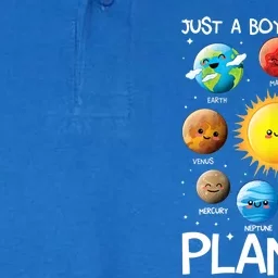 Just A Boy Who Loves Planets Solar System Space Science Gift Softstyle Adult Sport Polo