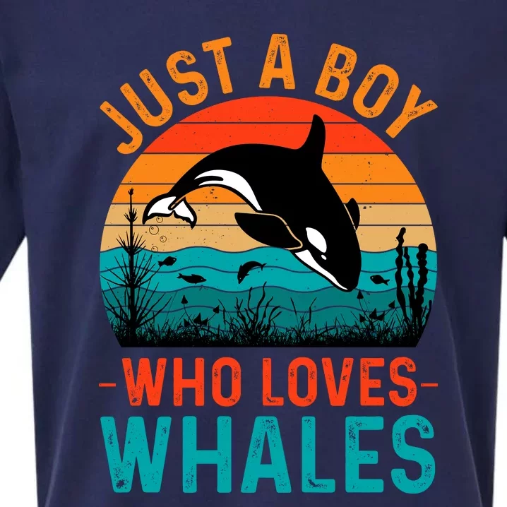 Just A Boy Who Loves Whales Sueded Cloud Jersey T-Shirt