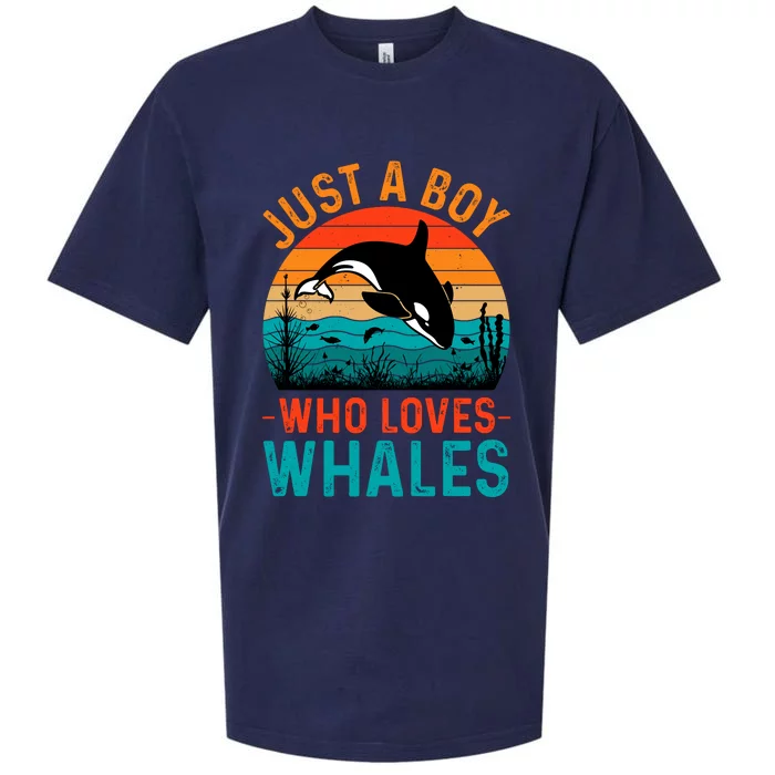 Just A Boy Who Loves Whales Sueded Cloud Jersey T-Shirt