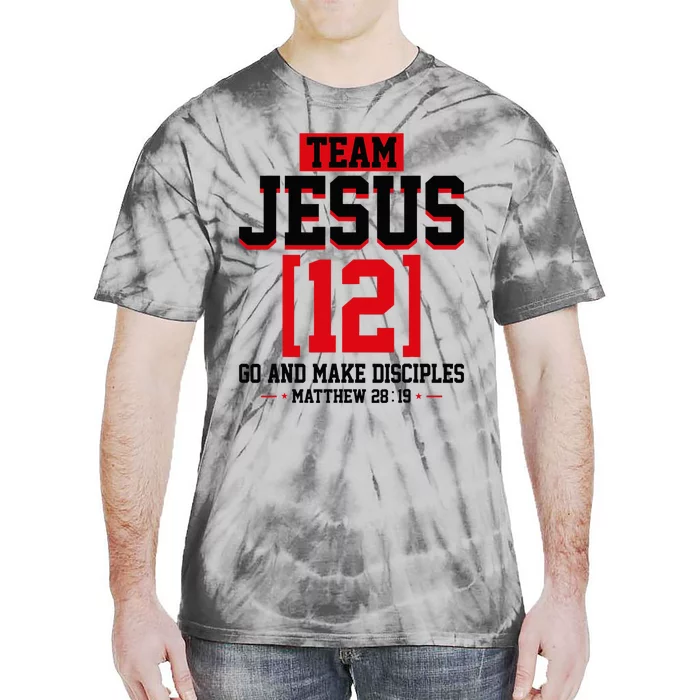 Jesus and Baseball Team Jesus Christian Matthew 2819 Love Tie-Dye T-Shirt