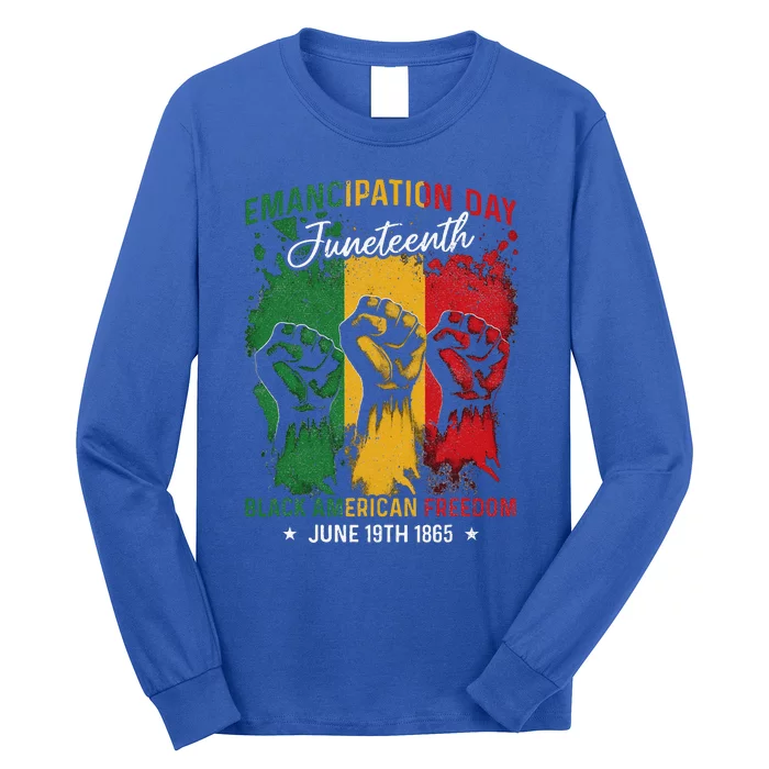 Juneteenth African Black American Freedom Day Long Sleeve Shirt