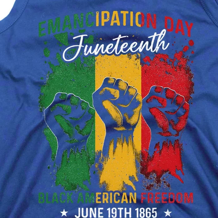 Juneteenth African Black American Freedom Day Tank Top