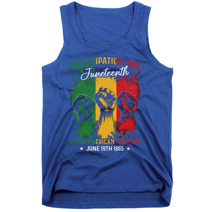 Juneteenth African Black American Freedom Day Tank Top