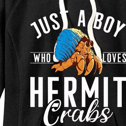 Just A Boy Who Loves Hermit Crabs Women's Fleece Hoodie