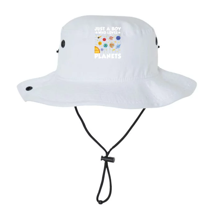 Just A Boy Who Loves Planets Solar System Space Science Geek Legacy Cool Fit Booney Bucket Hat