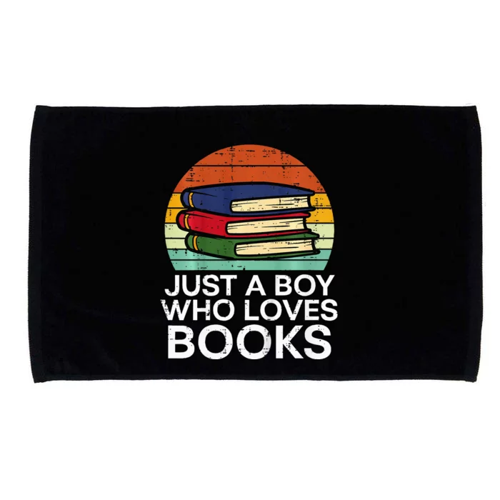 Just A Boy Who Loves Books Read Reading Librarian Microfiber Hand Towel