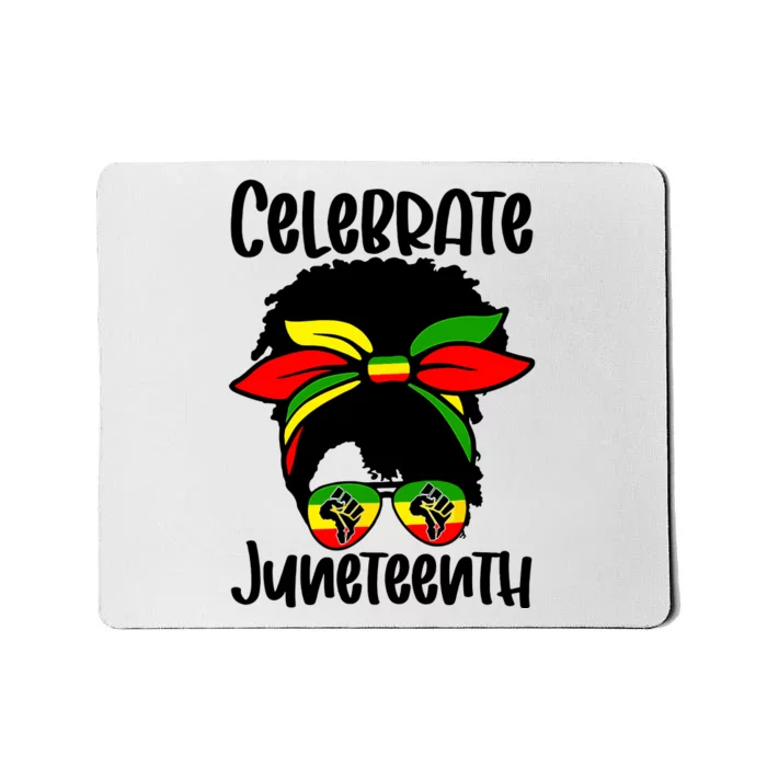 Juneteenth Ancestors Black African American Flag Pride Mousepad