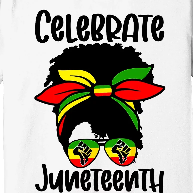 Juneteenth Ancestors Black African American Flag Pride Premium T-Shirt