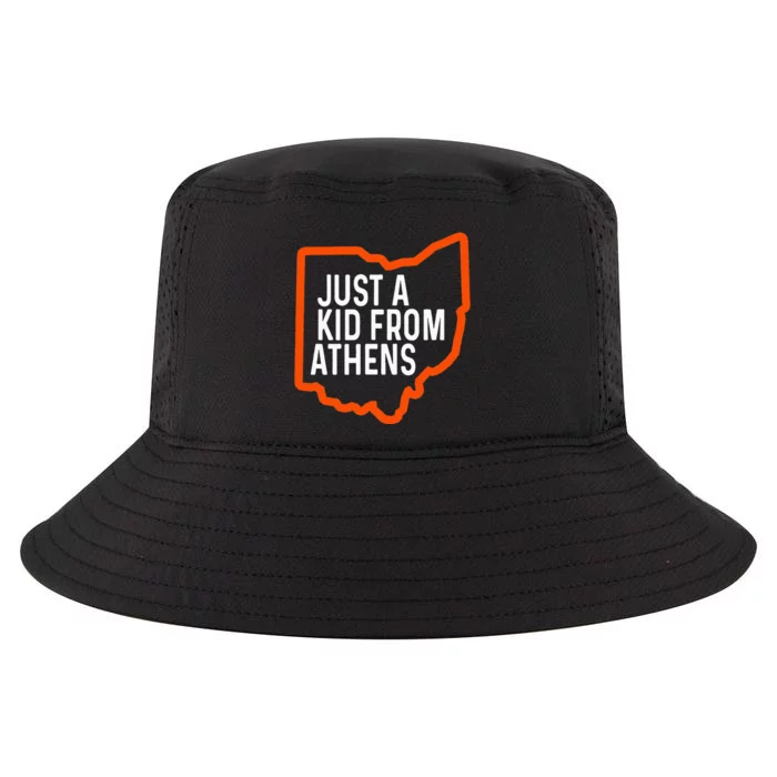 Just A Boy From Athens Ohio Cincinnati Burroh Cool Comfort Performance Bucket Hat