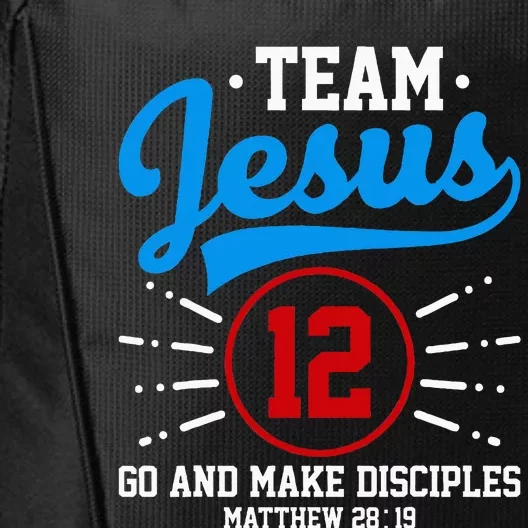 Jesus And Baseball Team Jesus Christian Matthew 2819 Verse City Backpack