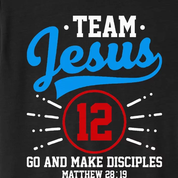 Jesus And Baseball Team Jesus Christian Matthew 2819 Verse ChromaSoft Performance T-Shirt