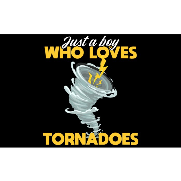 Just A Boy Loves Tornado Hurricane Weather Chaser Boy Bumper Sticker