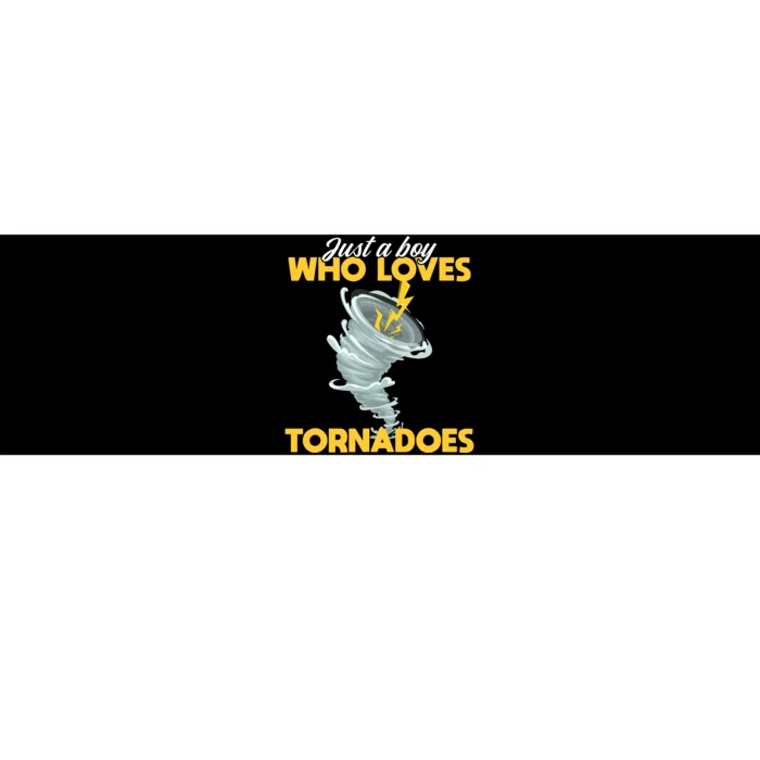 Just A Boy Loves Tornado Hurricane Weather Chaser Boy Bumper Sticker