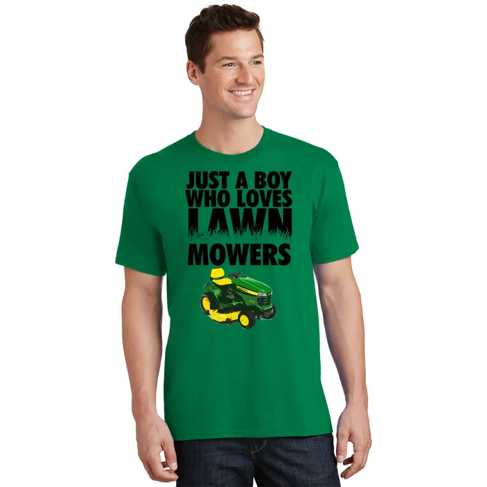 Just A Boy Who Loves Lawn Mowers T-Shirt