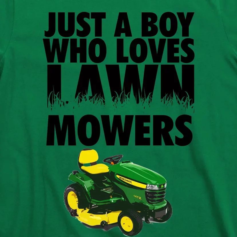 Just A Boy Who Loves Lawn Mowers T-Shirt