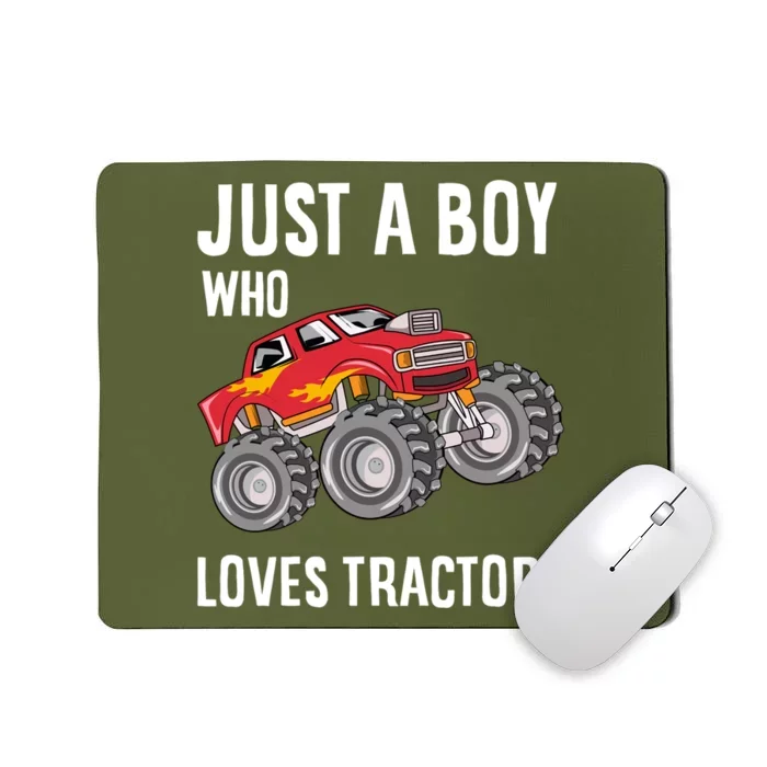 Just A Boy Who Loves Tractors Gift Mousepad