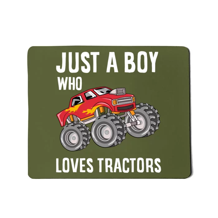 Just A Boy Who Loves Tractors Gift Mousepad