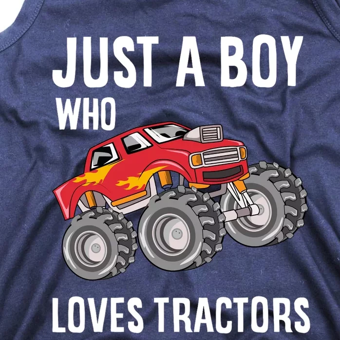 Just A Boy Who Loves Tractors Gift Tank Top