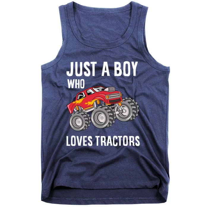 Just A Boy Who Loves Tractors Gift Tank Top