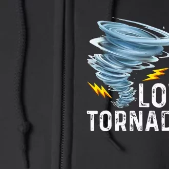 Just A Boy Who Loves Tornadoes Storm Weather Chaser Full Zip Hoodie