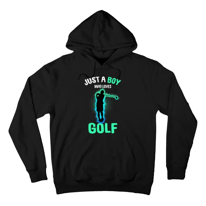 Just A Boy Who Loves Golf Club Golfer Hoodie