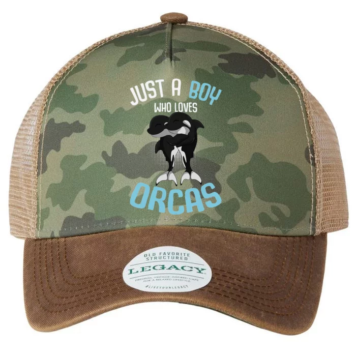 Just A Boy Who Loves Orcas Killer Whale Legacy Tie Dye Trucker Hat