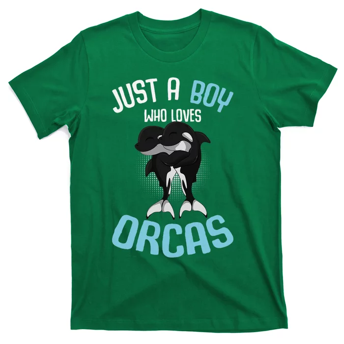 Just A Boy Who Loves Orcas Killer Whale T-Shirt