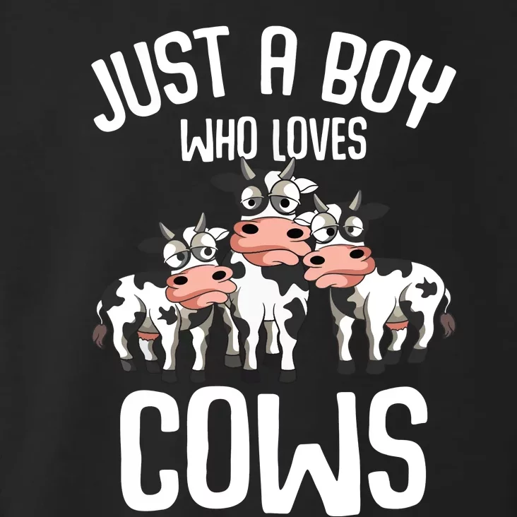 Just A Boy Who Loves Cows Farmers Cow Toddler Hoodie