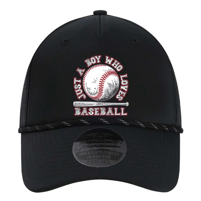 Just A Boy Who Loves Baseball Performance The Dyno Cap