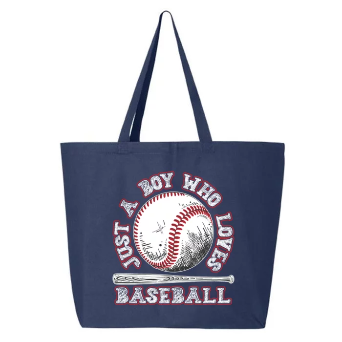 Just A Boy Who Loves Baseball 25L Jumbo Tote