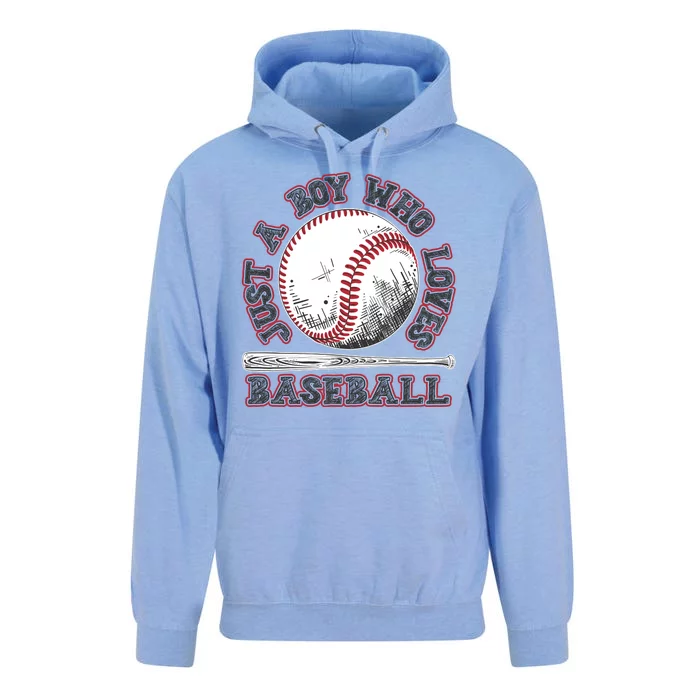 Just A Boy Who Loves Baseball Unisex Surf Hoodie