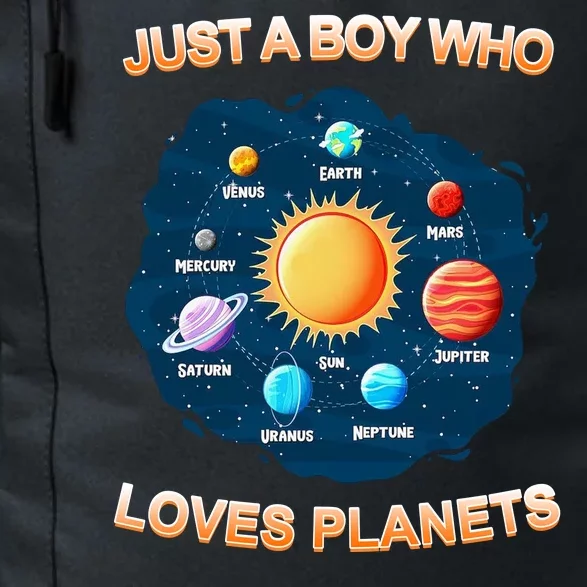 Just A Boy Who Loves Planets Daily Commute Backpack