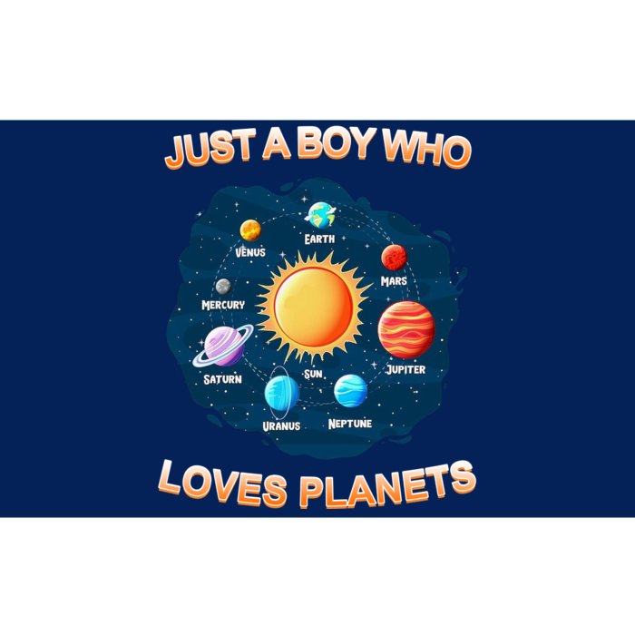 Just A Boy Who Loves Planets Bumper Sticker