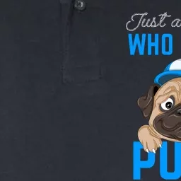 Just A Boy Who Loves Pugs Softstyle Adult Sport Polo