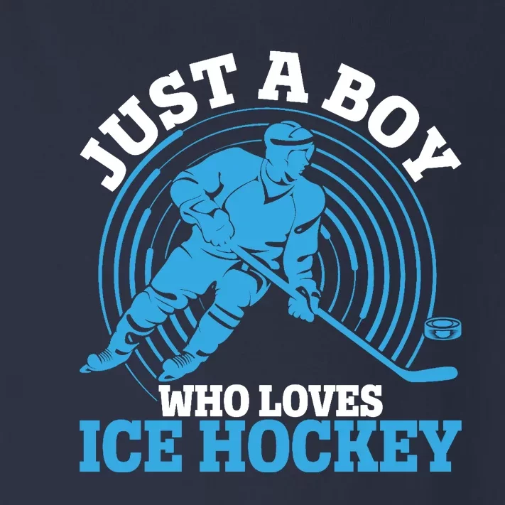 Just A Boy Who Loves Ice Hockey For Hockey Toddler Long Sleeve Shirt