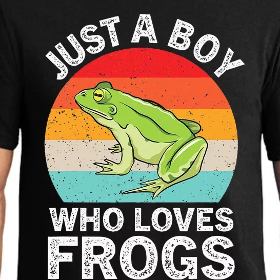 Just A Boy Who Loves Frogs Pajama Set