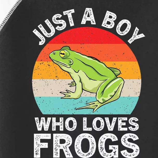 Just A Boy Who Loves Frogs Toddler Fine Jersey T-Shirt