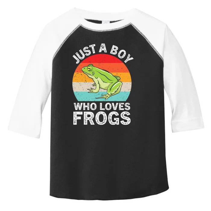 Just A Boy Who Loves Frogs Toddler Fine Jersey T-Shirt