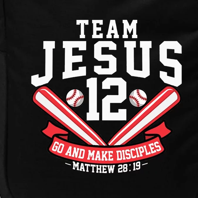 Jesus and Baseball Team Jesus Christian Matthew 2819 Verse Impact Tech Backpack