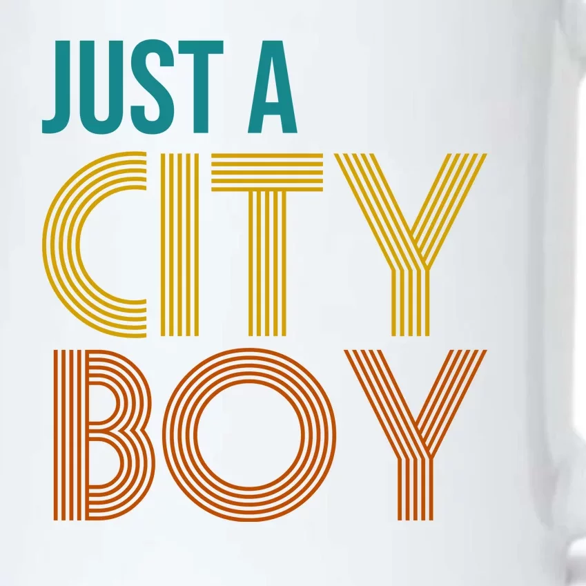 Just A City Boy Funny Black Color Changing Mug