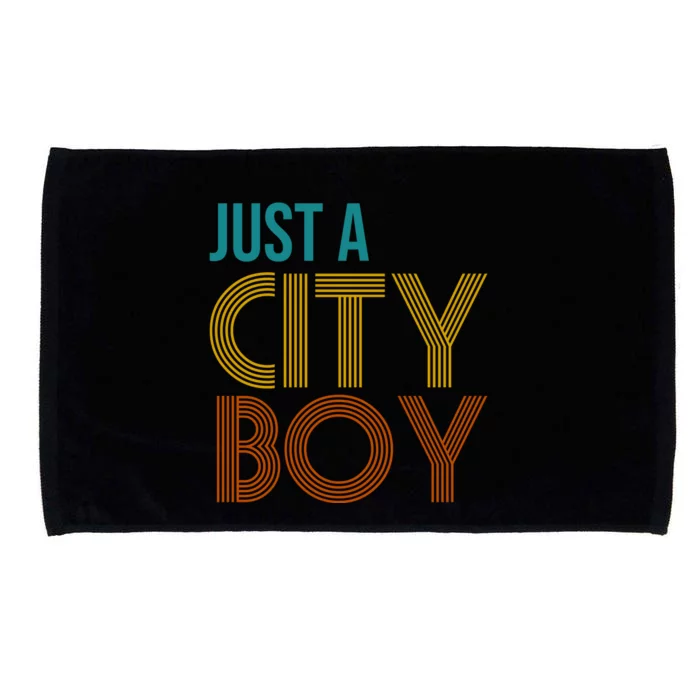 Just A City Boy Funny Microfiber Hand Towel