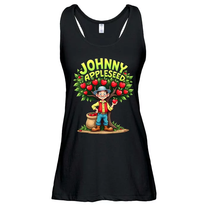 Johnny Appleseed Costume Ladies Essential Flowy Tank