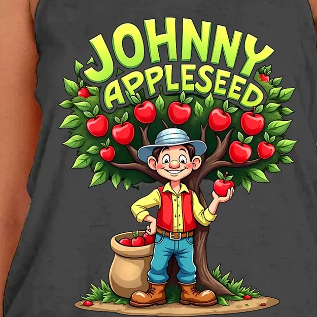 Johnny Appleseed Costume Women's Knotted Racerback Tank