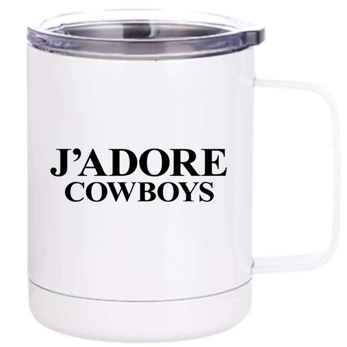 J' Adore Cowboys Tank Top Kendall Jenner Wear Tank Front & Back 12oz Stainless Steel Tumbler Cup