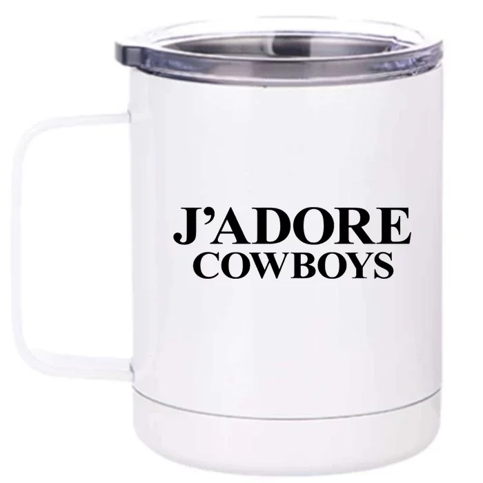 J' Adore Cowboys Tank Top Kendall Jenner Wear Tank Front & Back 12oz Stainless Steel Tumbler Cup