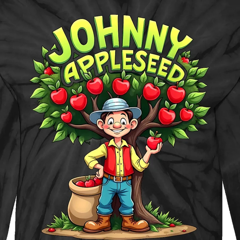 Johnny Appleseed Costume Tie-Dye Long Sleeve Shirt